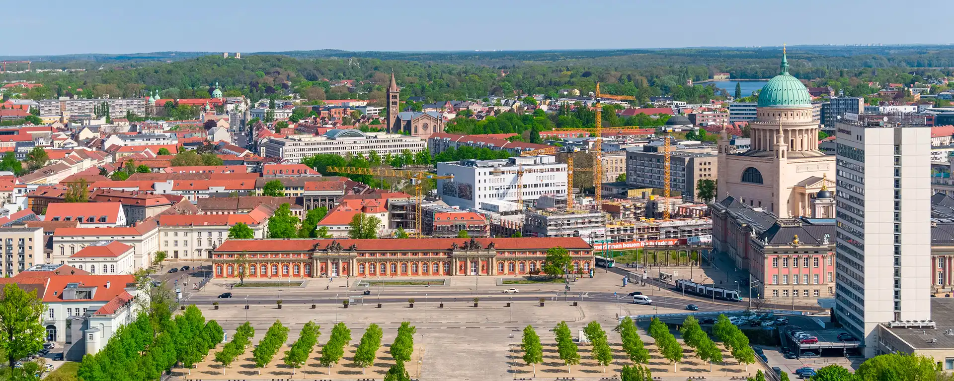 Drohnenbild von Potsdam